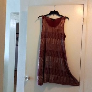 Cranberry and gold dress size medium